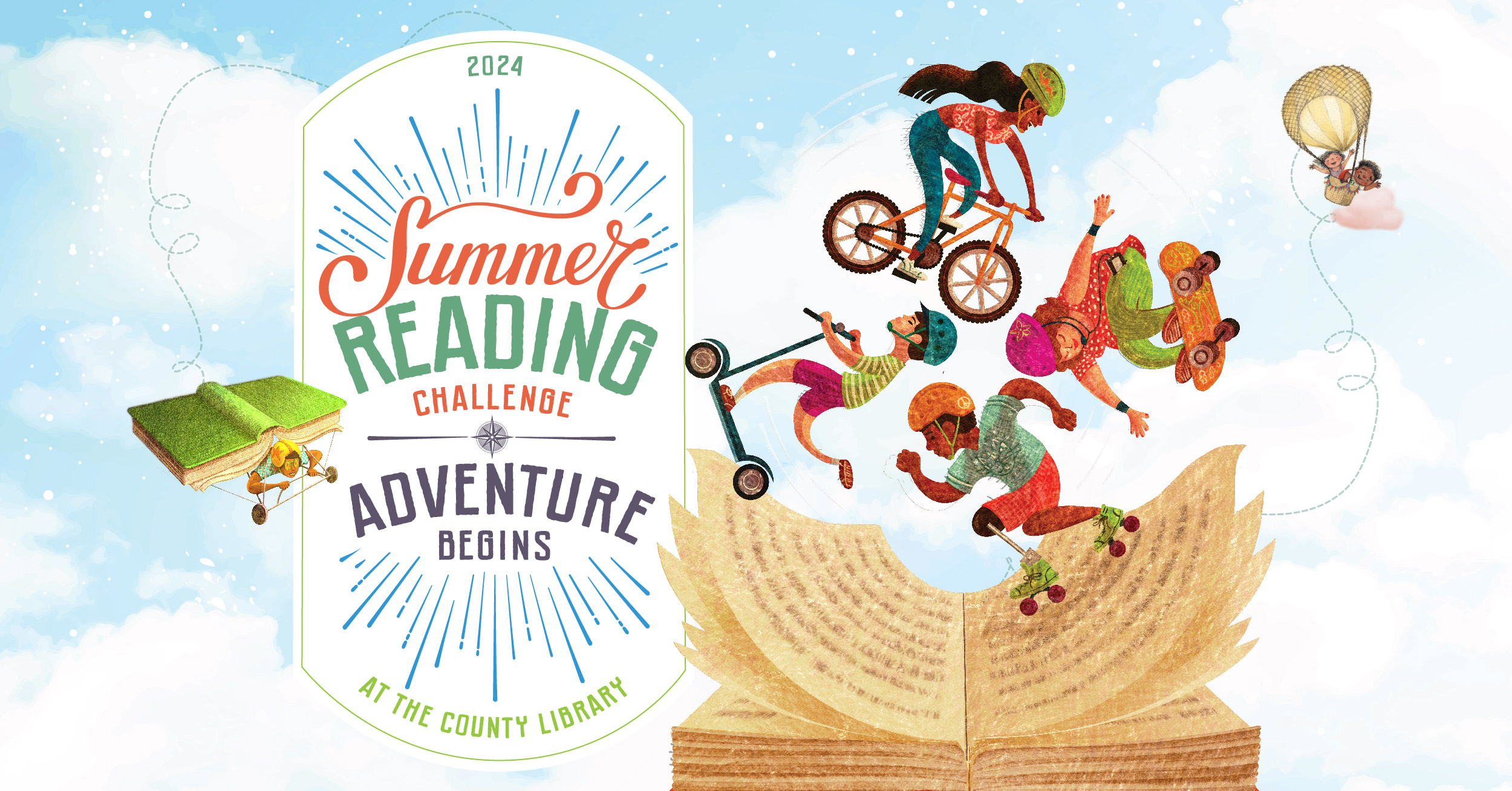 Embark on an epic quest and unlock the thrill of adventure as you read, create, learn, play, and connect your way to prizes and discounted activities all summer long!